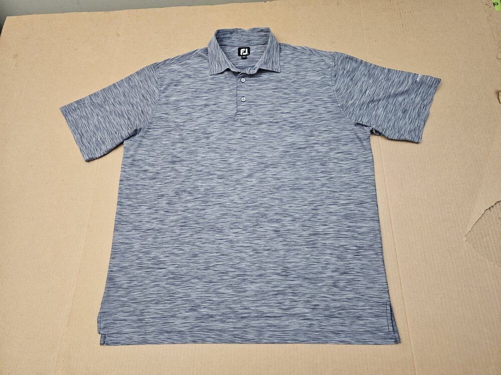 FootJoy Polo Shirt Mens XL Gray Athletic Fit Golf Performance